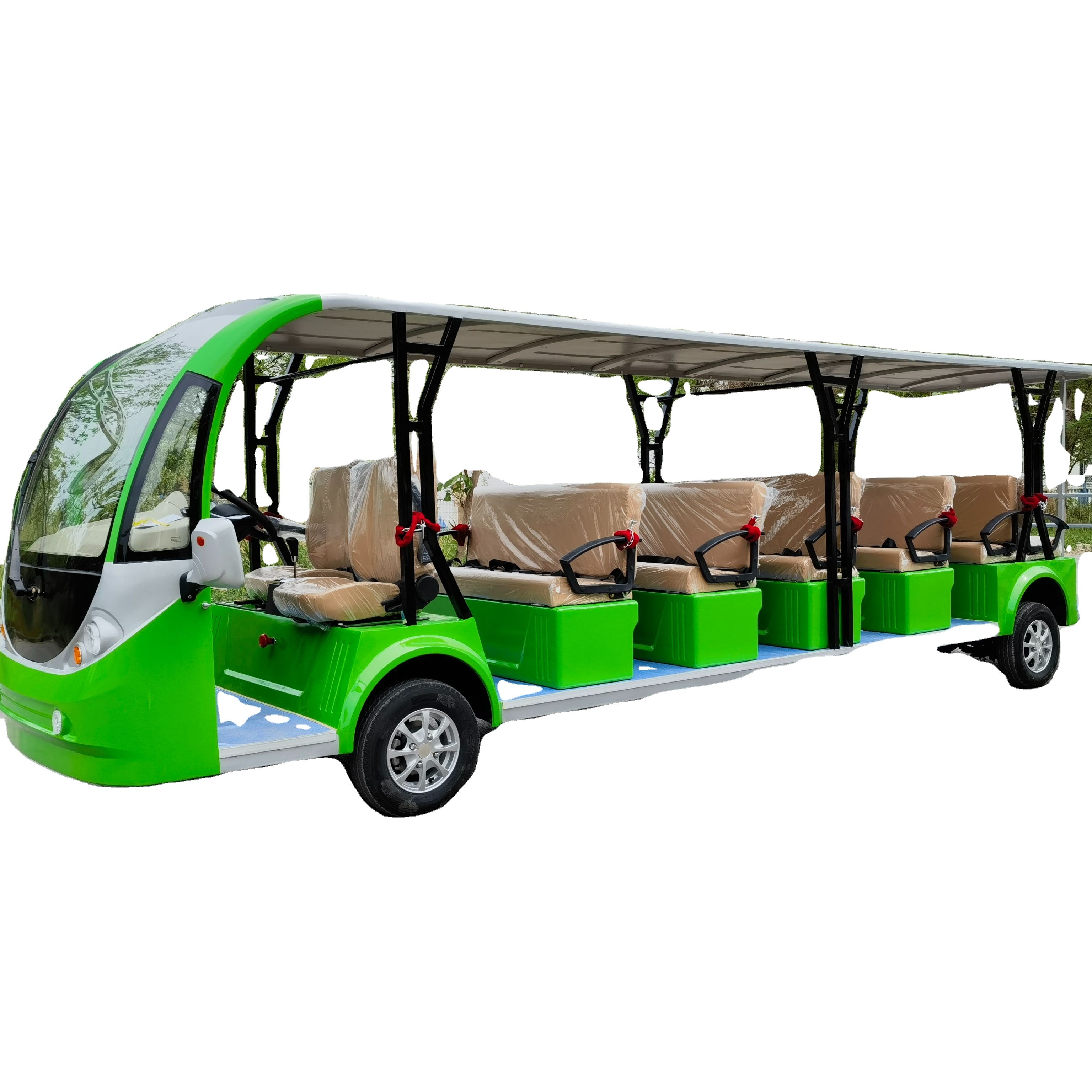 20 Seater Tourist Electric Shuttle Bus Chinese Cheap Mini Electric Cars Sightseeing Bus Made in China